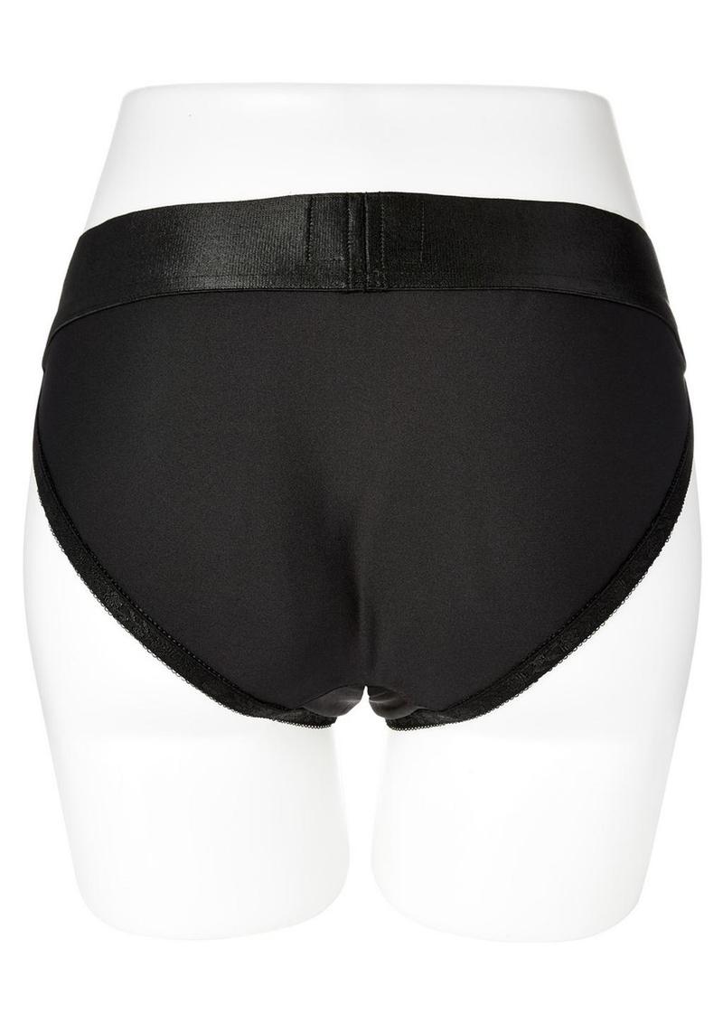 Em.Ex.. Active Harness Wear Silhouette Harness Bikini Cut - Black - Large