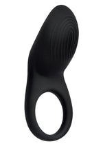 Envy Toys Imprint Textured Rechargeable Silicone Stamina Ring - Black