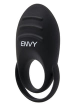 Envy Toys Rumbler Textured Rechargeable Silicone Dual Stamina Ring - Black