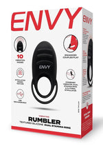 Envy Toys Rumbler Textured Rechargeable Silicone Dual Stamina Ring