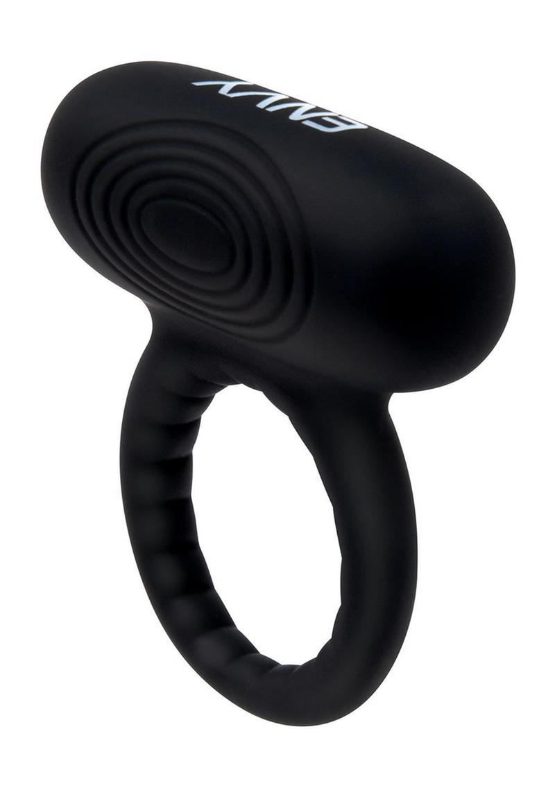 Envy Toys Trembler Remote Vibrating Rechargeable Silicone Stamina Ring - Black