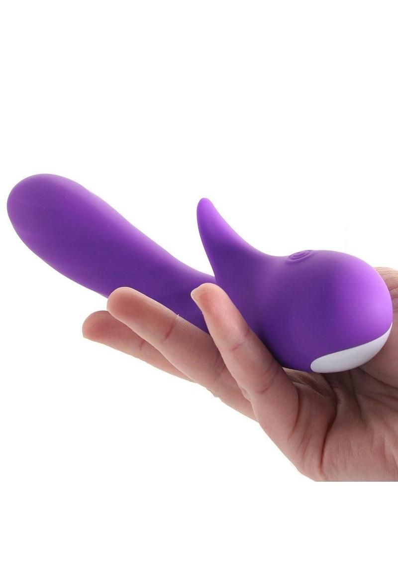 Exciter Deep Reach G-Spot Rechargeable Silicone Vibrator - Purple