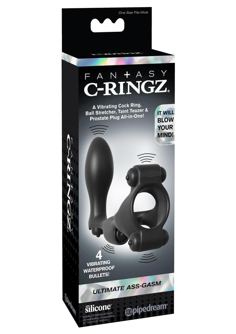 Fantasy C-Ringz Ultimate Silicone Ass-Gasm Cock Ring with Bullets