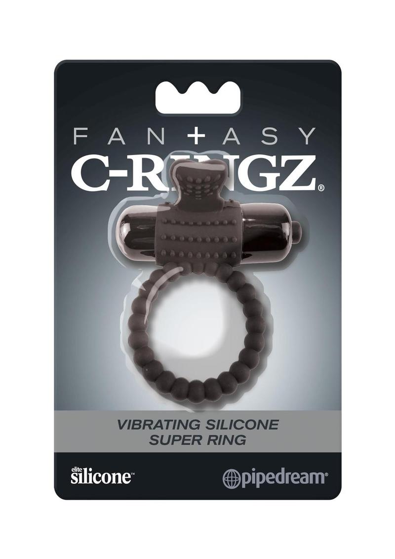 Fantasy C-Ringz Vibrating Silicone Super Cock Ring with Bullet