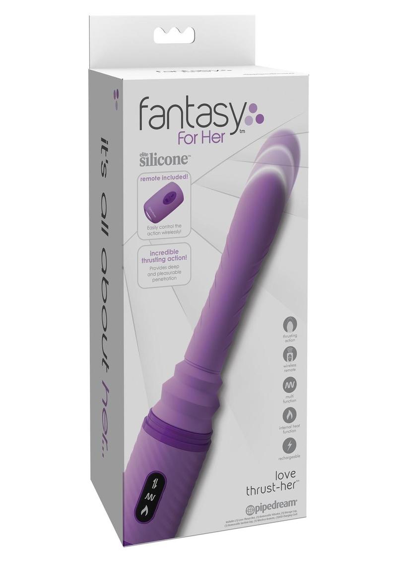 Fantasy For Her Silicone Love Thrust Her Dildo - Purple - 12in