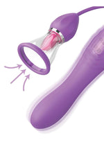 Fantasy For Her Ultimate Pleasure Max Rechargeable Silicone Vibrator with Clitoral Stimulator - Purple