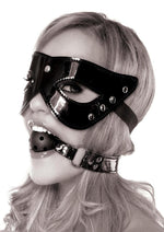 Fetish Fantasy Series Limited Edition Masquerade Mask and Ball Gag - Black - Set