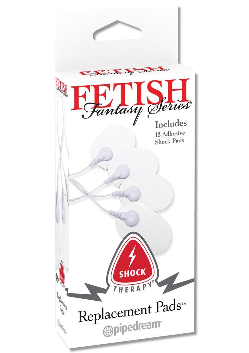 Fetish Fantasy Series Shock Therapy Replacement Pads - White - 12 Pack