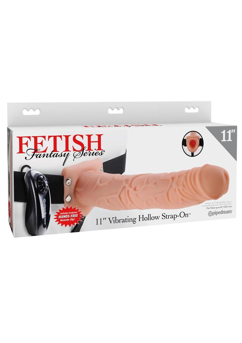 Fetish Fantasy Series Vibrating Hollow Strap-On Dildo and Harness with Remote Control