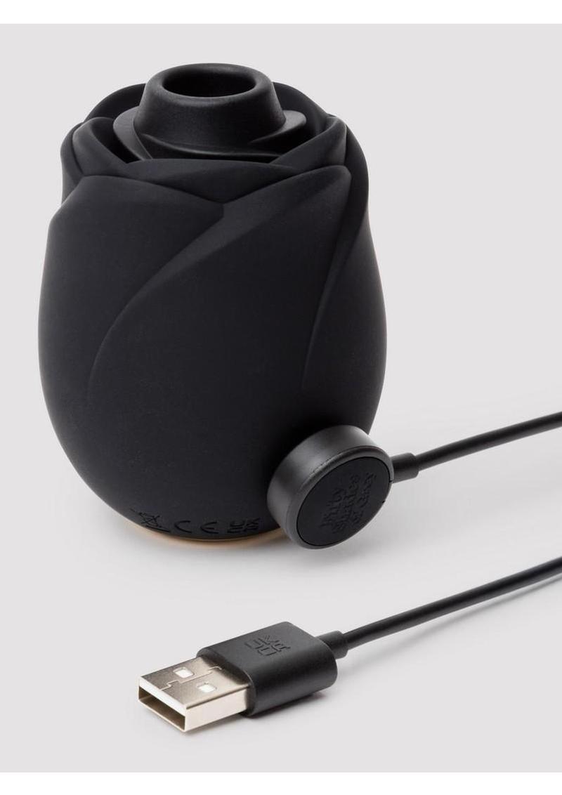 Fifty Shades Of Grey Hearts and Flowers Rose 2.0 Rechargeable Silicone Clitoral Stimulator