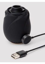 Fifty Shades Of Grey Hearts and Flowers Rose 2.0 Rechargeable Silicone Clitoral Stimulator