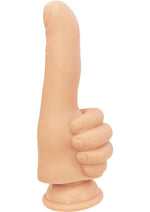 Finger Fest Thumbs Up Silicone Dildo - Vanilla