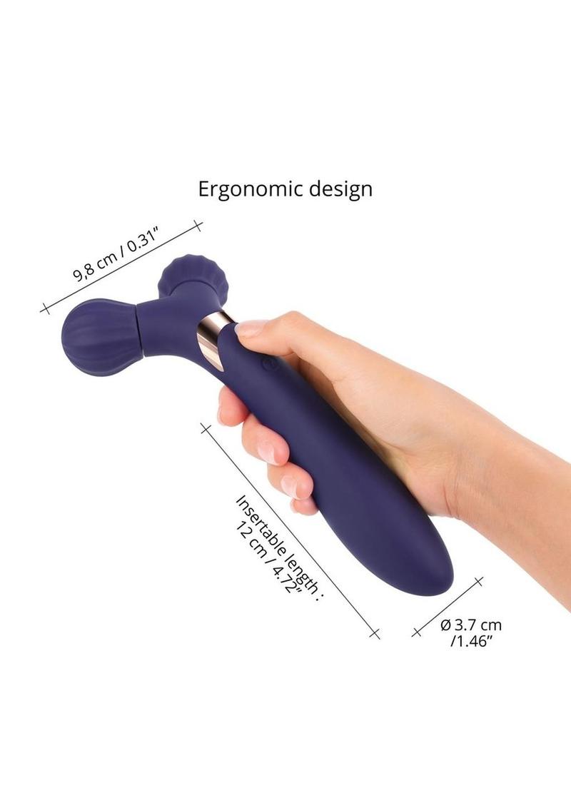 Fireball Rechargeable Silicone Vibrator - Blue/Midnight Indigo