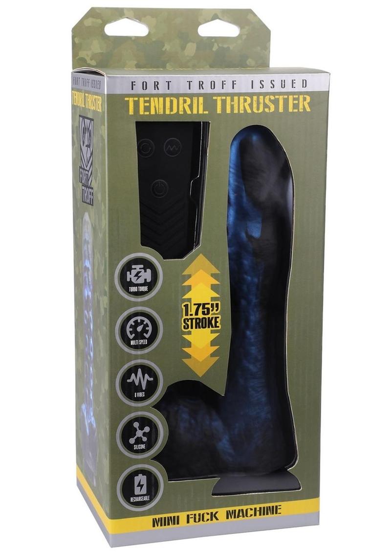 Fort Troff's Tendrill Thruster Rechargeable Silicone Mini Machine - Blue