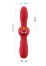 Fortexa Kinky Finger Flapping Rechargeable Silicone Clit and G-Spot Vibrator with App Control