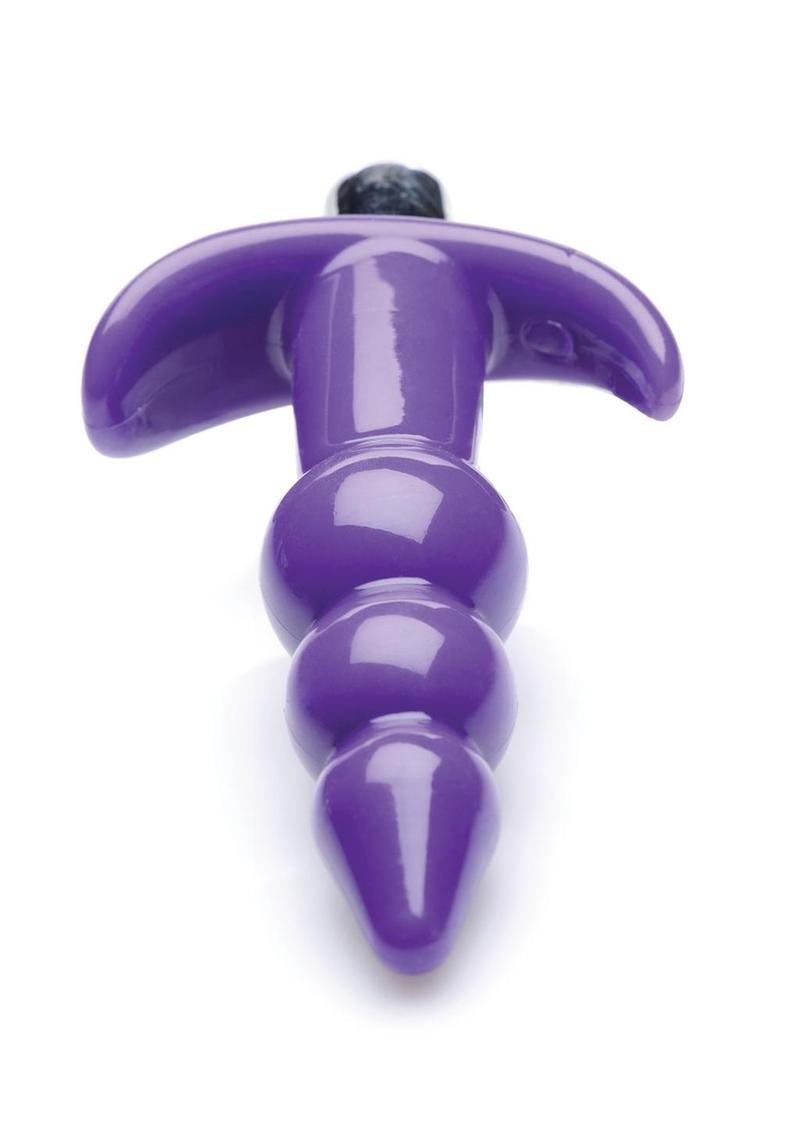 Frisky Bubbling Purple Ribbed Anal Plug