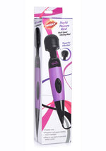 Frisky Playful Pleasure Plug In Wand Massager - Purple