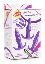 Frisky Thrill Trio Anal Plug - Purple - Set