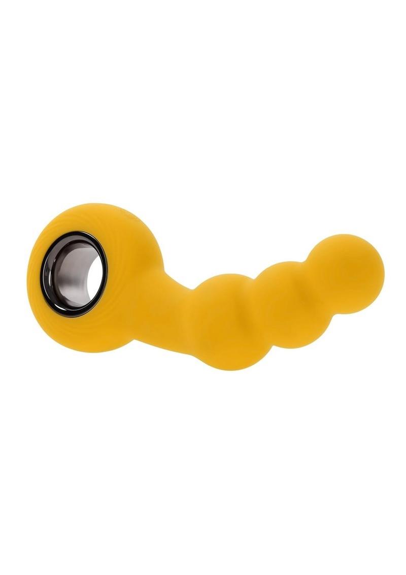 Gender X Bumble Rechargeable Silicone Anal Beads - Yellow