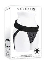 Gender X Double Rider Harness with Vibrating Ring