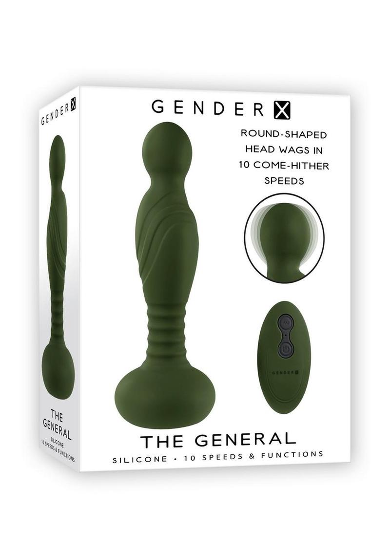 Gender X The General Rechargeable Silicone Vibrator with Remote