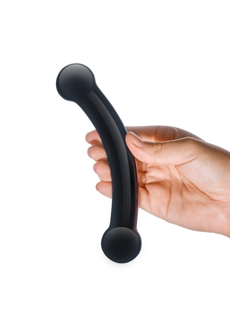 Glas Double Bull Black Dildo - Black