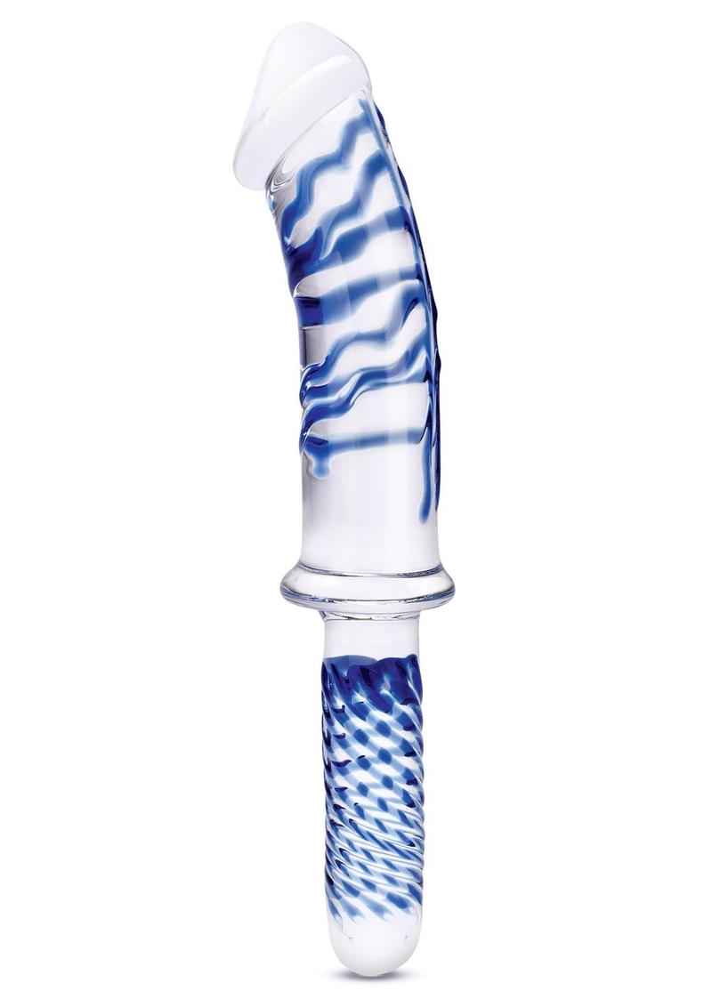 Glas Realistic Double Ended Glass Dildo with Handle