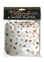 Glitterati Boobie Party Plates - Multicolor - 8 Per Pack