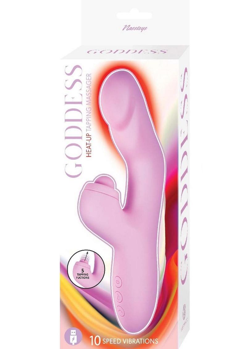 Goddess Heat Up Rechargeable Silicone Tapping Massager