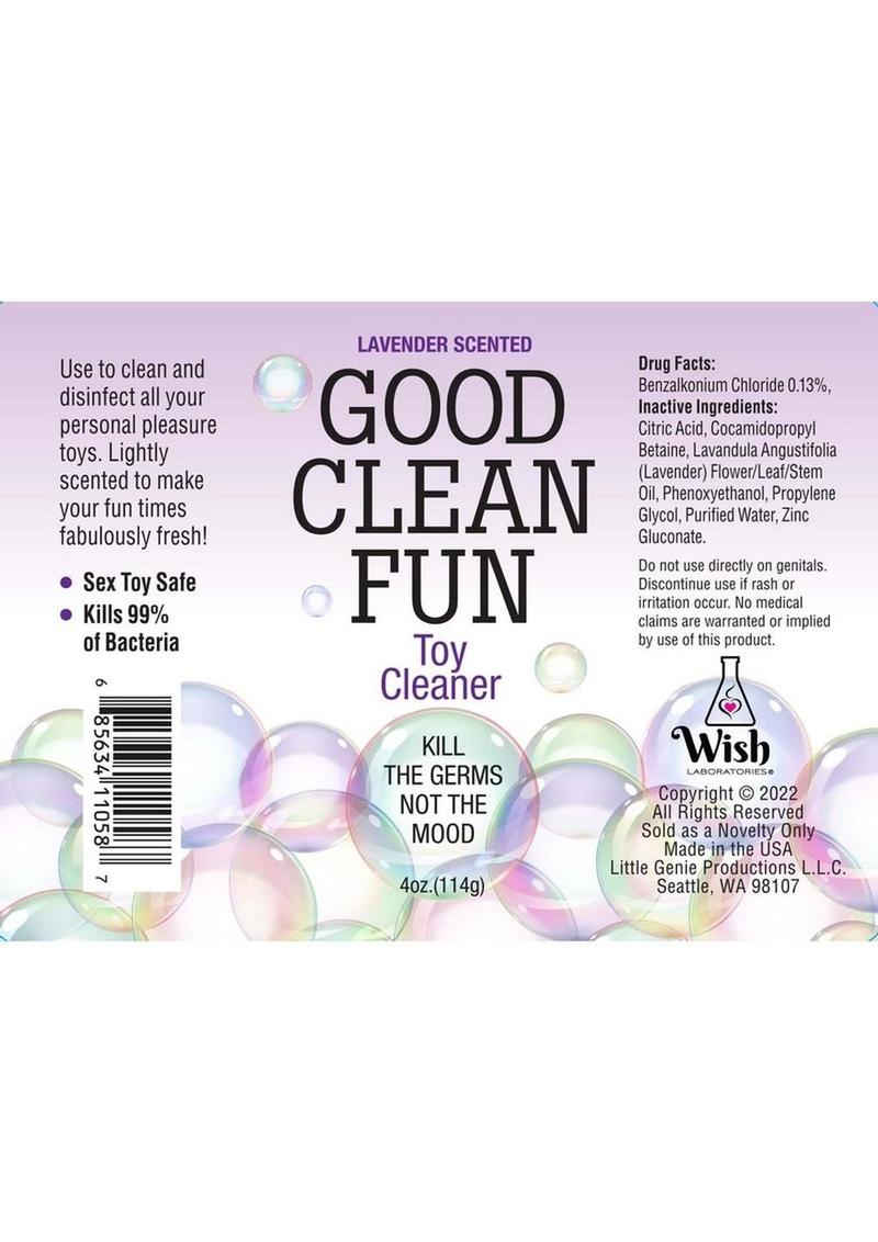 Good Clean Fun Toy Cleaning Spray Lavender - 4oz