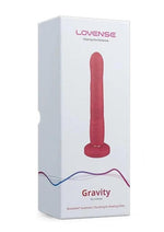 Gravity Remote App Thrusting Rechargeable Silicone Dildo - Red