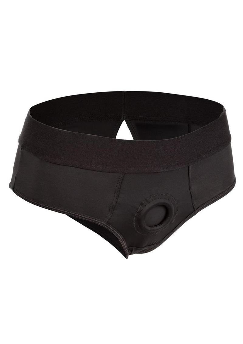 Her Royal Harness Backless Brief - Black - 3XLarge/XXLarge