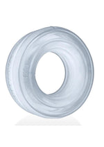 Hunkyjock Roto Grooved Gripper Ribbed Cockring - Clear Steam