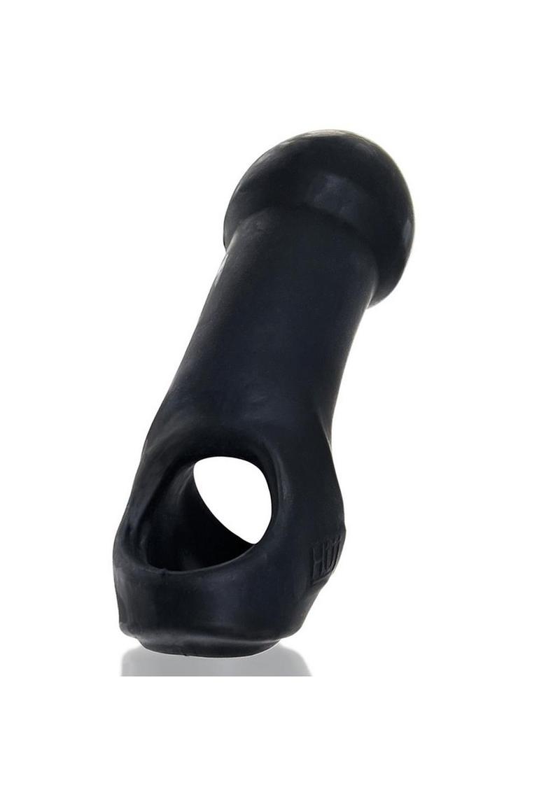 Hunkyjunk Double Thruster Textured Double Penetrator Sling - Black/Tar Ice Black