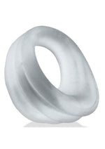 Hunkyjunk Expander Slimmer Scoop Style Silicone Cockring - Clear Steam - Clear