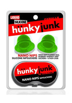 Hunkyjunk Nano Nips Just The Tip Silicone Nipple Nubs - Lizzard - Green
