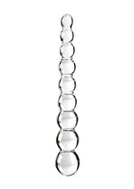 Icicles No. 2 Beaded Glass Anal Probe - Clear