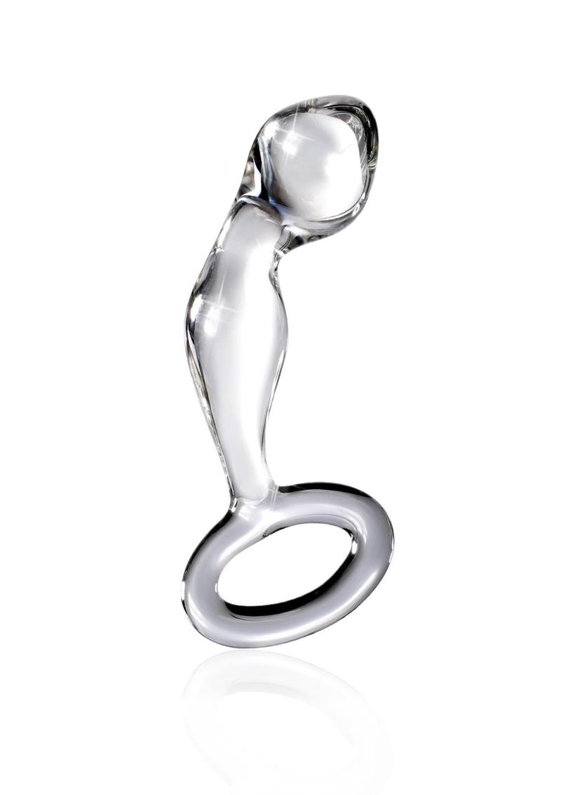 Icicles No 46 Glass Anal P-Spot Plug - Clear