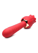 Inmi Bloomgasm Racy Rose Thrusting and Licking Rose Rechargeable Silicone Vibrator