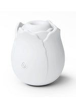 Inya The Vibrating Rose Rechargeable Silicone Clitoral Vibrator - White