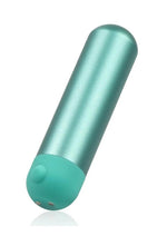 Jimmyjane Mini Chroma Metal Rechargeable Bullet with Remote - Teal