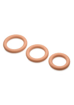Jock Discrete Silicone Cock Ring - Caramel - Set