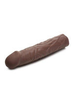 Jock Extra Long Penis Extension Sleeve - Chocolate - 1.5in