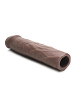 Jock Extra Long Penis Extension Sleeve - Chocolate - 3in