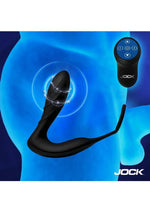 Jock Shockwave E-Stim Silicone Anal Plug with Cock Ring and Remote Control