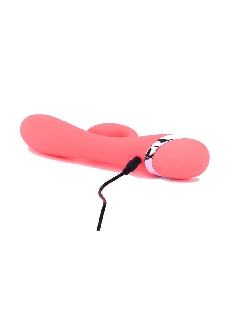 Juicy O-Gasm Stimulator Rechargeable Rabbit Vibrator - Orange