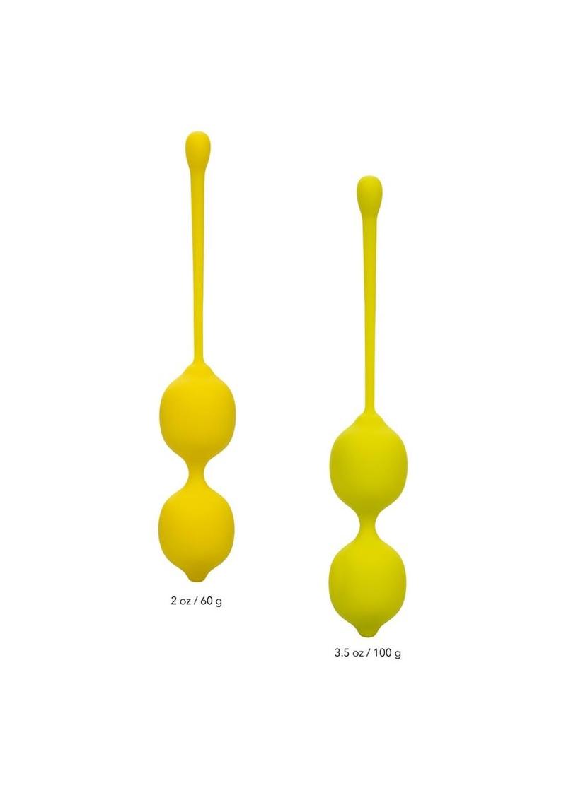 Kegel Training Set Lemon Silicone - Yellow