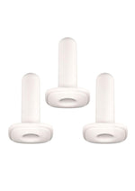 Kiiroo Onyx+ Replacement Sleeve - Clear/White - Standard Fit - 3 Per Pack