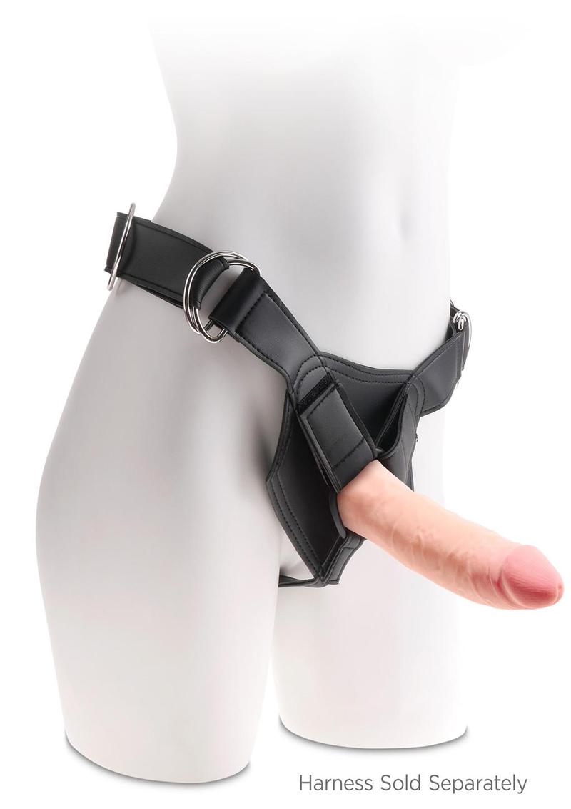 King Cock Plus Triple Density Dildo - Vanilla - 8in