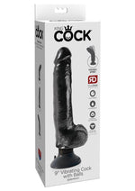 King Cock Vibrating Dildo with Balls